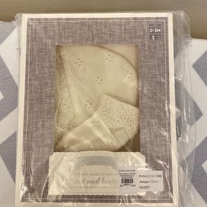 Cashmere Blend Christening Bonnet and Booties